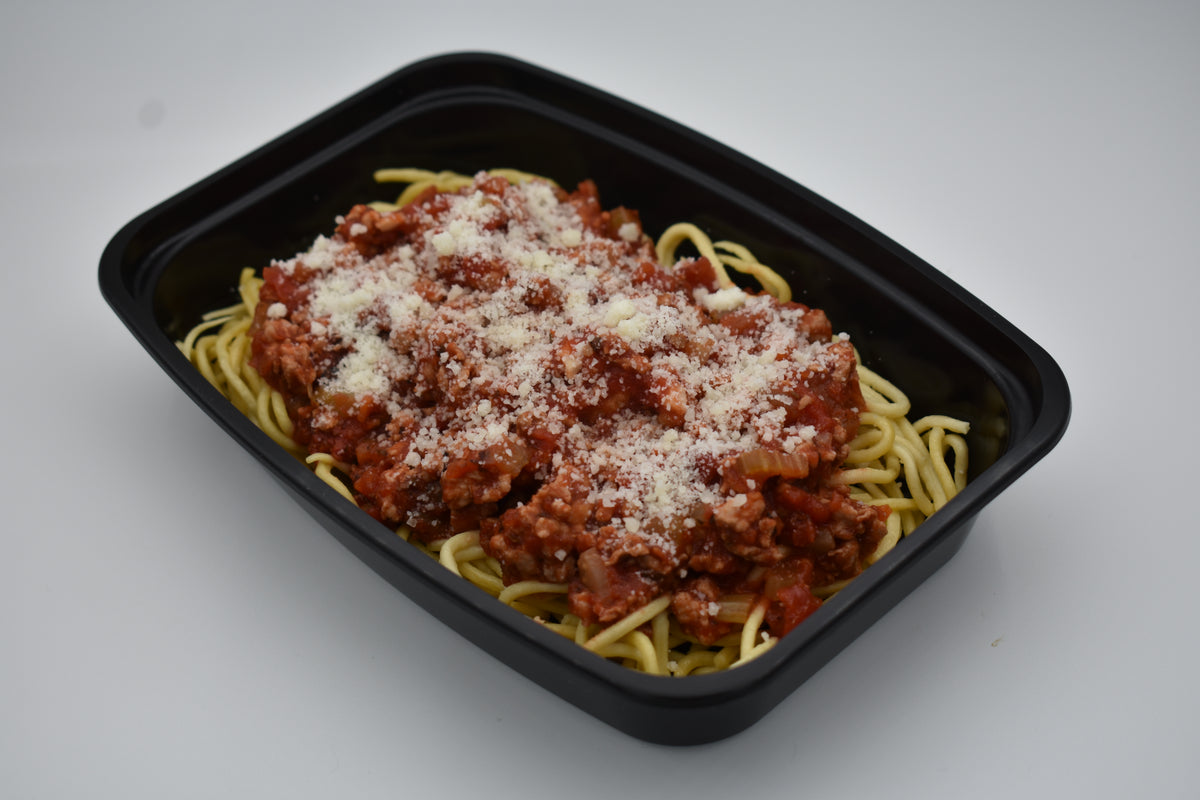 Ground Turkey Bolognese over Fresh Spaghetti Platinum Prep Meals