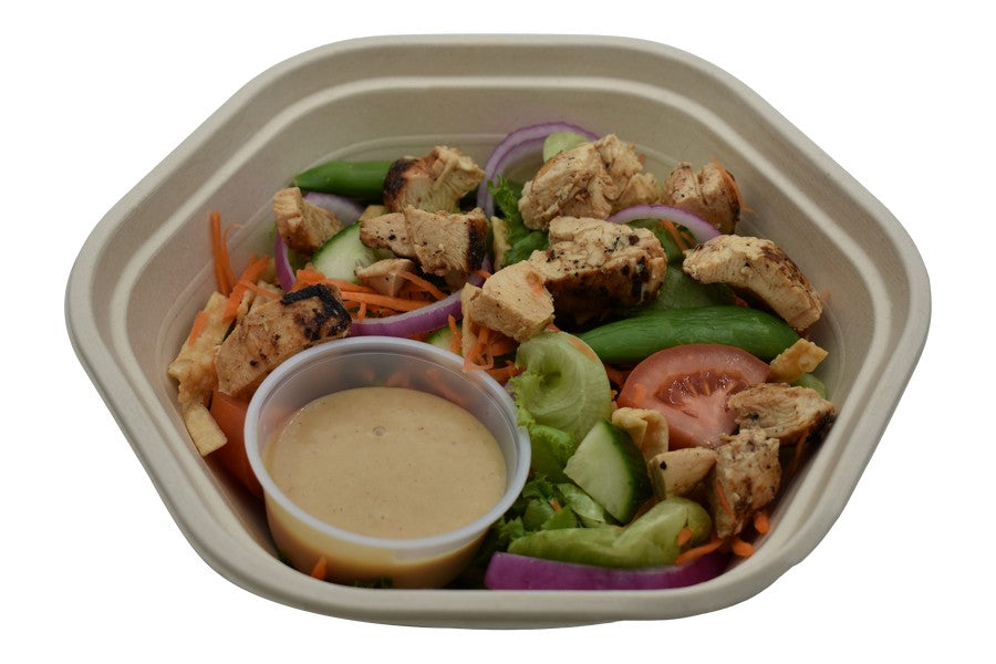 Chicken Thai Crunch Salad with Ginger Dressing Platinum Prep Meals